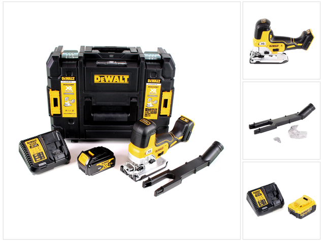 DeWalt DCS 335 M1 Akku Stichsäge 18V + 1x Akku 4,0 Ah + 1x Schnellladegerät in TSTAK