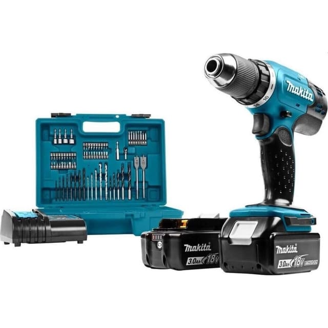 Werkzeug - 18V Akku-Bohrschrauber, 2x 3,0 Ah lxt Akku, Ladegerät DDF453SFX1 - Makita