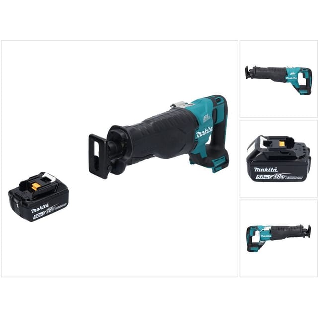 Djr 187 T1 Akku Reciprosäge Säbelsäge 18 v Brushless + 1x Akku 5,0 Ah - ohne Ladegerät - Makita