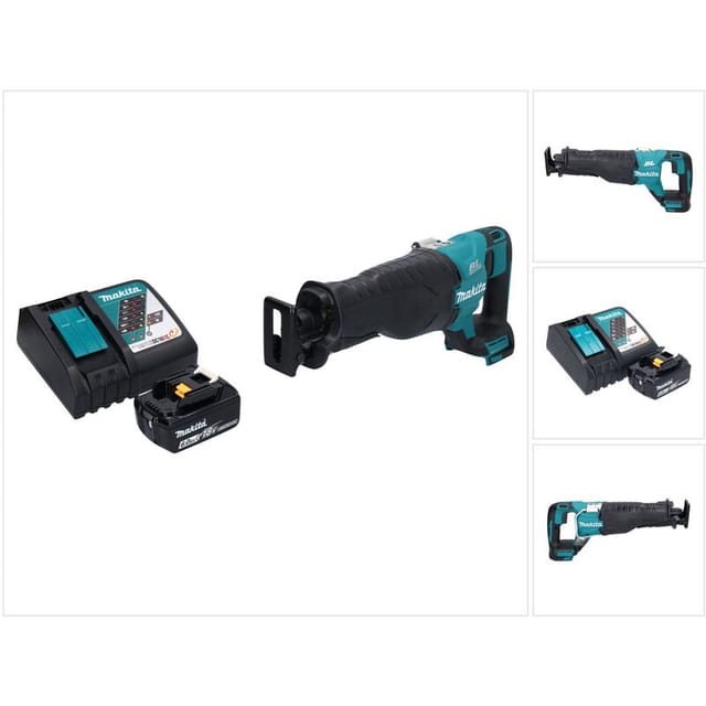 Djr 187 RG1 Akku Reciprosäge Säbelsäge 18 v Brushless + 1x Akku 6,0 Ah + Ladegerät - Makita