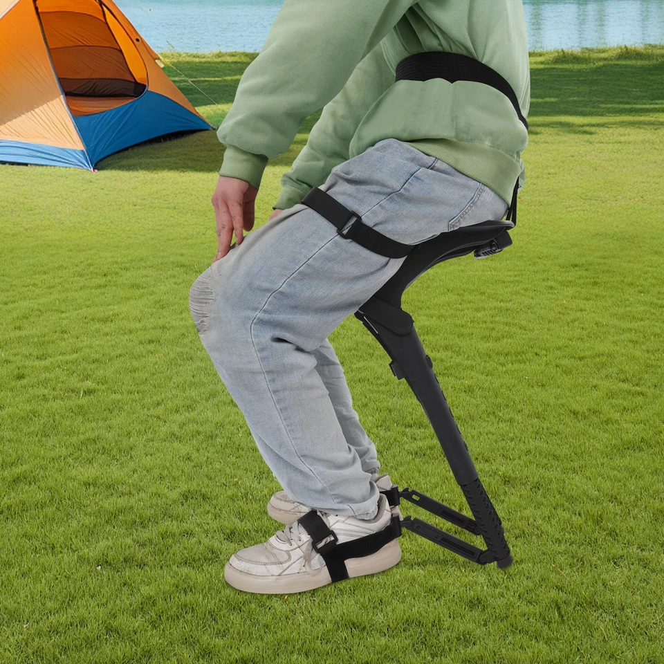 Tragbarer Arbeitsstuhl Für Wandern Und Angeln Im Freien Mit Unsichtbaren Sitzen, Höhe, Breite Und Winkel Einstellbar, Maximal 150 Kg Tragen