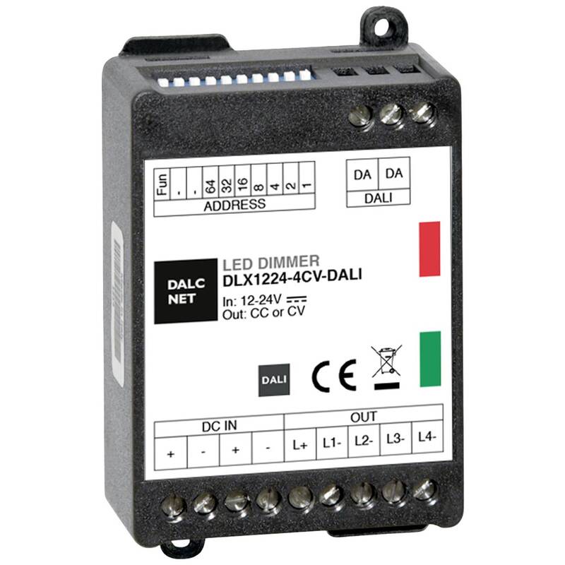 [neuwertig] B-ware Dalcnet Dimmer Steuergerät Lichtregler Dali Innenbereich 4 Ausgänge 12v 24v