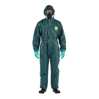 Schutzoverall Typ 3/4/5 AlphaTec 4000, grün, Unisex-Größe: 3XL - Ansell
