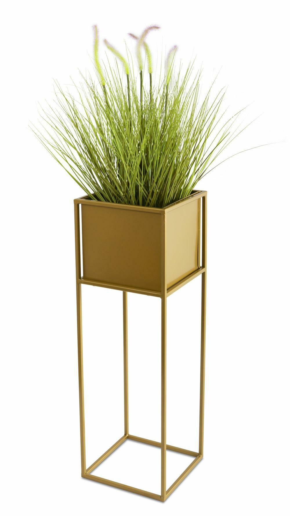 Moderner Blumenständer, Goldfarben, 70 Cm