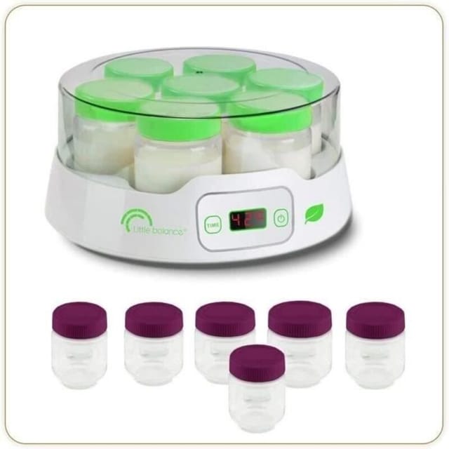 Little Balance 8316 Joghurt 7 Digital + 6 Joghurt 13 Glasglas, Weiss 8487