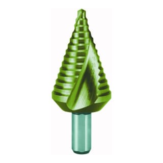 Stufenbohrer HSS-TiN spiralgenutet mit Kreuzanschliff kurz ø 4 - 30 mm - 101063T - Ruko