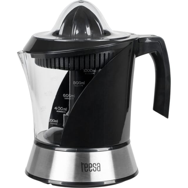 Teesa Zitruspresse, zwei Presskegel, robust und langlebig, 40 W, 1 l