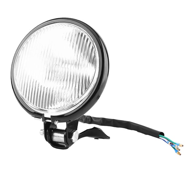 Runde weiße Motorradscheinwerferlampe für Yamaha, Kawasaki, Honda und Suzuki – 12 V, 60/55 W