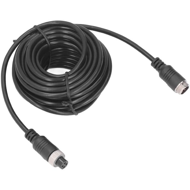 Vtizikl 33ft/10m 4 broches cble d'extension vidéo de voiture fil de caméra de recul pour camion remorque Bus camping-car