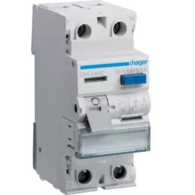 Hager FI-Schalter 2P 6kA 40A 300mA Typ A CFA240D