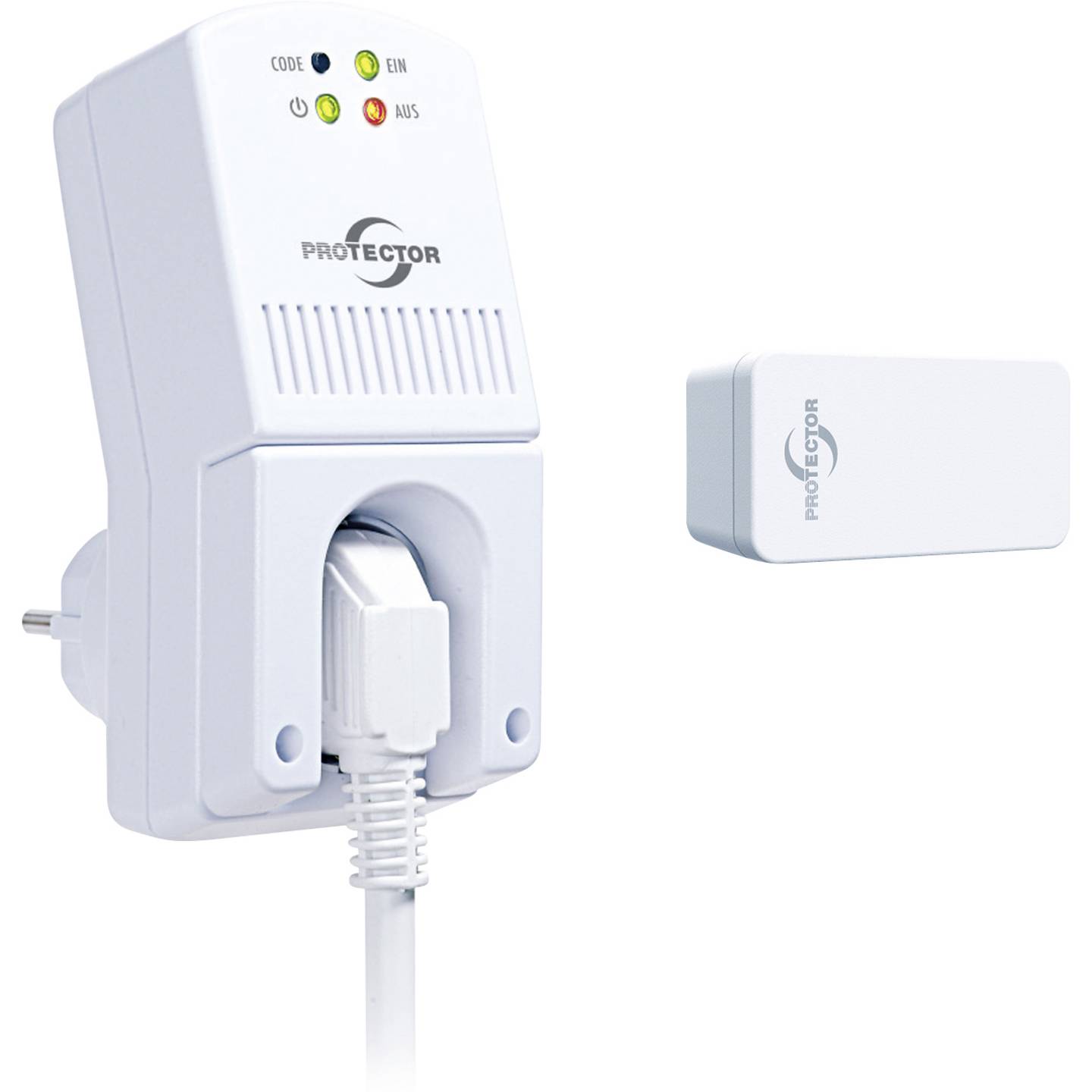 [neuwertig] B-ware Protector Funk Abluftsteuerung Fensterkontaktschalter Ask 5020 Weiß Batterielos