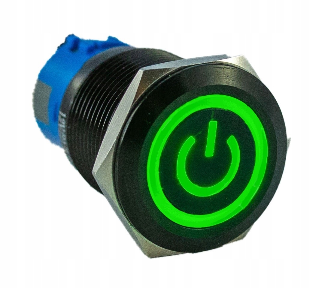 Vandalensicherer Bistabiler Drucktaster, 19 X 38 Mm, 5 A, Grün