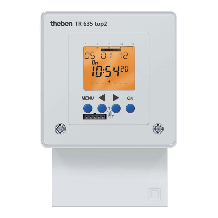 [neuwertig] B-ware Theben Schaltuhr Zeitschaltuhr Tr 635 Top2 Digital Timer 1 Kanal 230v 72x72mm