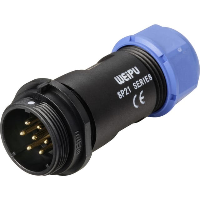 SP2111 / p 7 ii Rundstecker Stecker, gerade Gesamtpolzahl: 7 Serie (Rundsteckverbinder): SP21 - Weipu