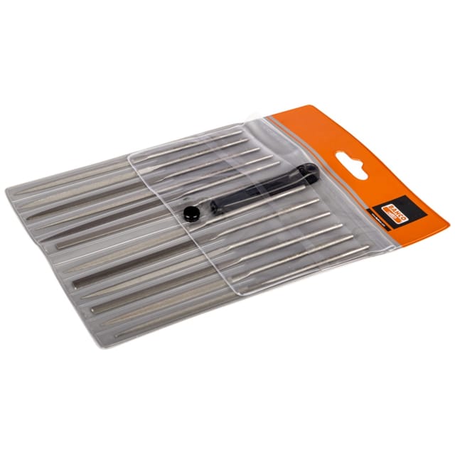 Bahco Nadelfeilensatz, Bastardhieb, ohne Heft 160 mm - 12-tlg., Hieb 0