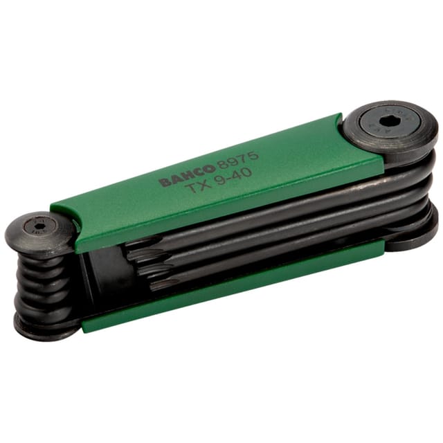 Bahco gebläuter Torx-Schlüsselsatz BE8975JGO, 8-teilig, Klinge 9-40