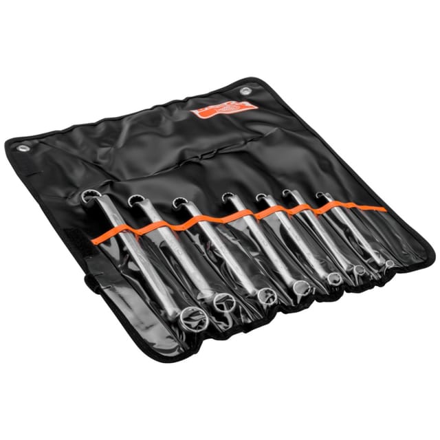 Bahco Satz tiefgekröpfter Doppelringschlüssel - 7 Stk./Tasche