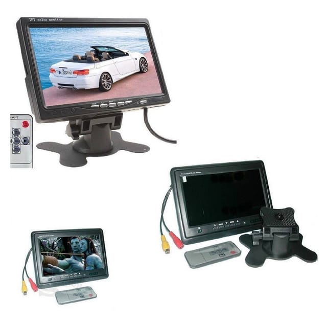 Trade Shop - lcd monitor 7' tft tv auto kopfstütze farbe verstellbarer standfuss -