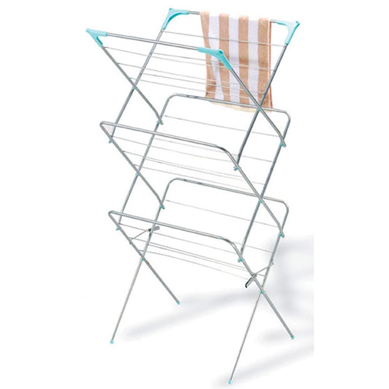 Wäscheständer Magichome Cd162, Für Handtücher, Wäsche, Zusammenklappbar, 63x40x137 Cm