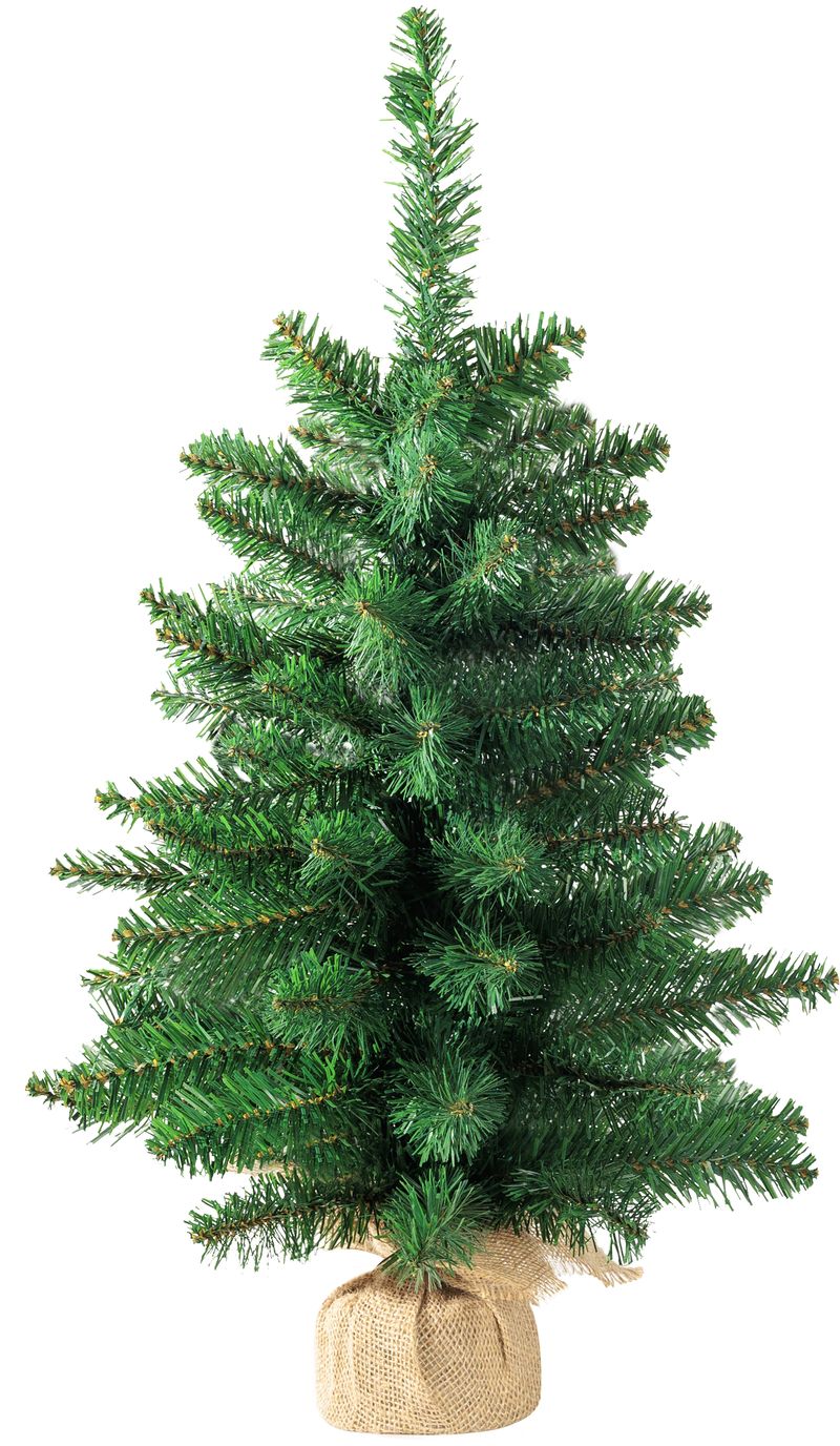 Baum Magichome Weihnachten Leo, Tanne In Jute, Extra Dicht, 60 Cm