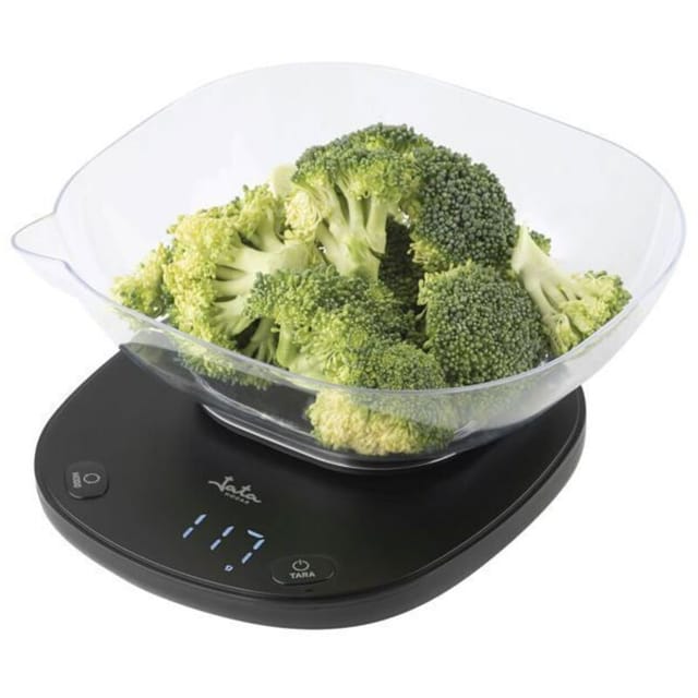 JATA HOGAR HBAL1709 Digitale Küchenwaage mit 1 L Schüssel bis zu 5 kg