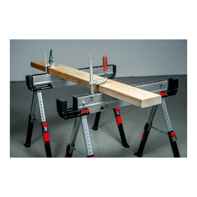 [gebraucht] B-ware Metabo Arbeitsbock Stahlbock 590 Kg Traglast 10,2 Kg Höhenverstellbar 615-820mm