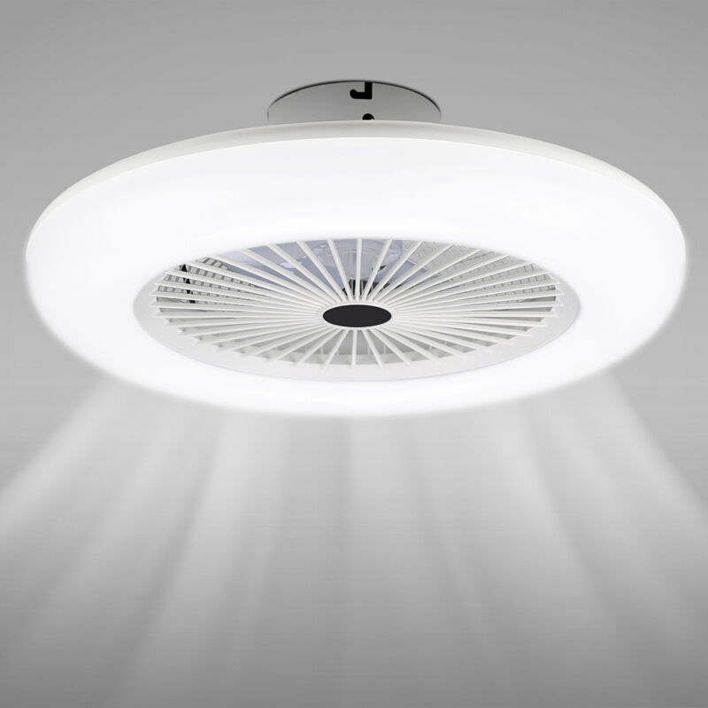 Deckenventilator Mit Fernbedienung, 3 Lichtfarben, 80-w-led, 55 Cm, 3 Geschwindigkeitsstufen