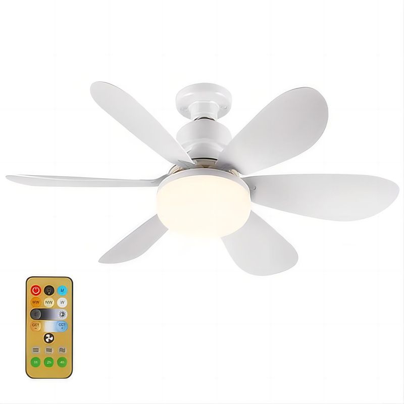 Leiser 52-cm-deckenventilator Mit 40-w-led-beleuchtung Und Fernbedienung, E27-fassung