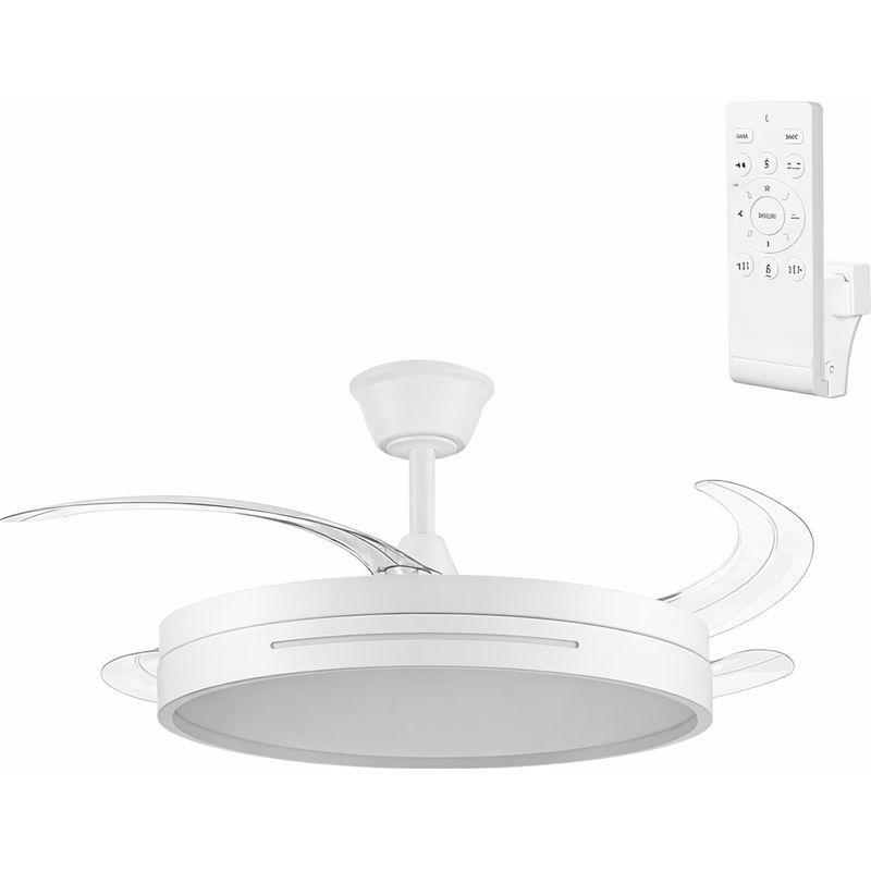 Weißer Gleichstromlüfter, Sommer/winter, 59 W, 6980 Lm, 3500–4000–6500 K