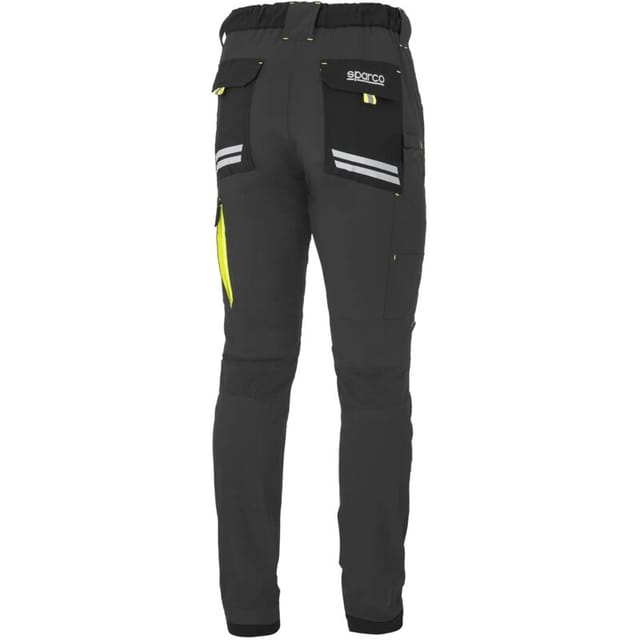Sparco 02425GSGF Kansas Leichte technische Hose, Grau/Gelb, XXL