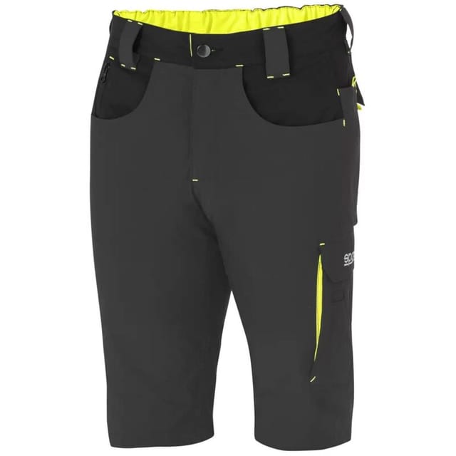 Sparco 02428GSGF Bermuda Leichte technische Shorts Laredo Grau/Gelb M