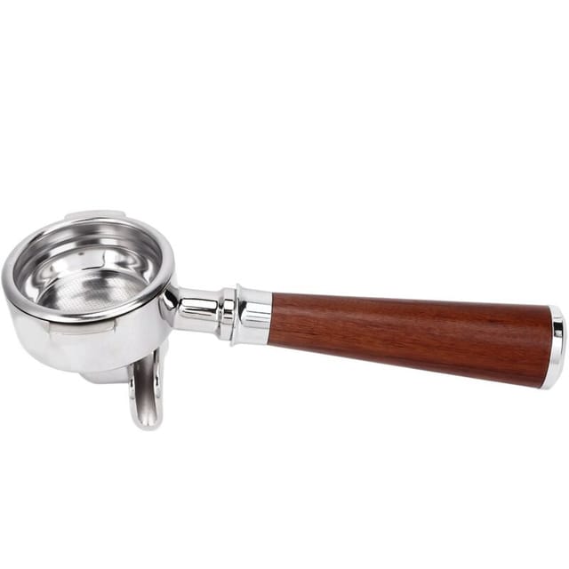 Eosnow 58 mm Kaffee -Portafilter -Maschine Filterersatzteile mit Holzgriff für den kommerziellen Gebrauch