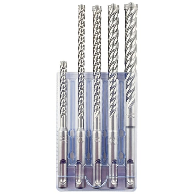 Hammerbohrer-Set rocket 7 SDS-plus 5-tlg 6-12 mm in Kunststoffbox - Projahn