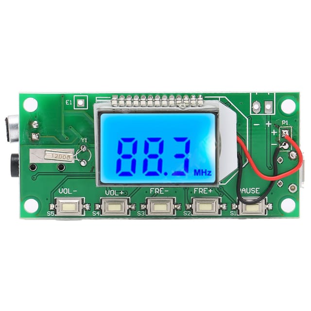 Digitales FM-Modul mit LCD-Bildschirm – 87,5–108 MHz, 3–5 V