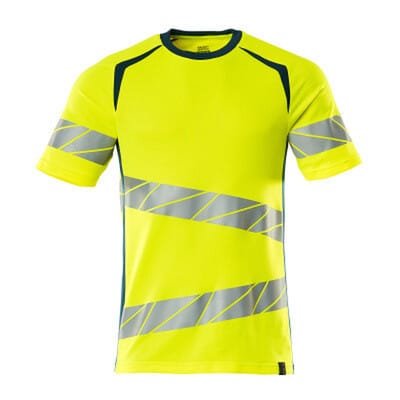 Mascot Warnschutz Premium T-Shirt ACCELERATE SAFE 19082-771 Gr. 2XL hi-vis gelb/dunkelpetroleum