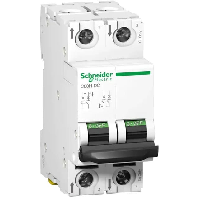 Schneider Electric IC60H-DC 2P 2A C U/C 10KA (A9N61522)