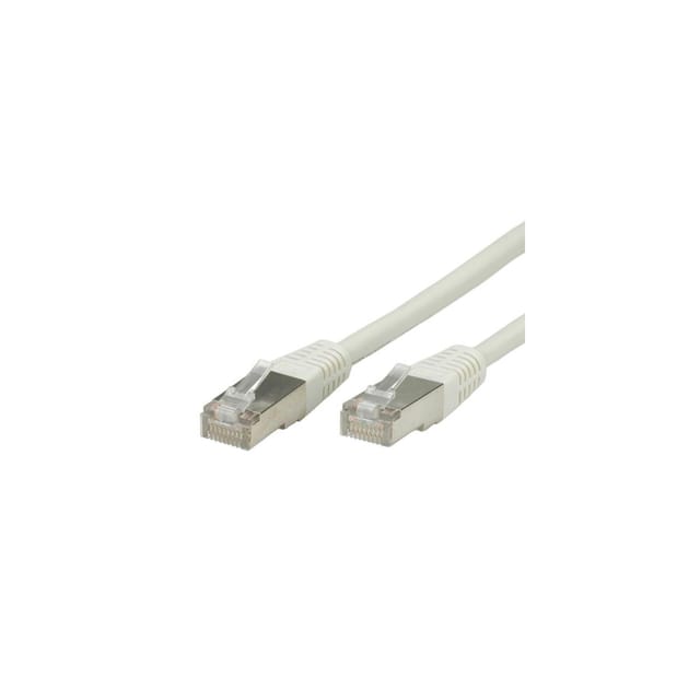 VALUE S/FTP-Patchkabel konf. Kat. 5e, grau 1,0m