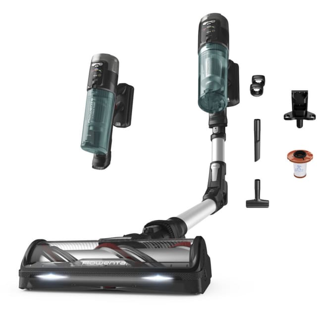 Rowenta RH9A32 2-in-1 stick vacuum Akku Trocken Beutellos Aluminium, Grün