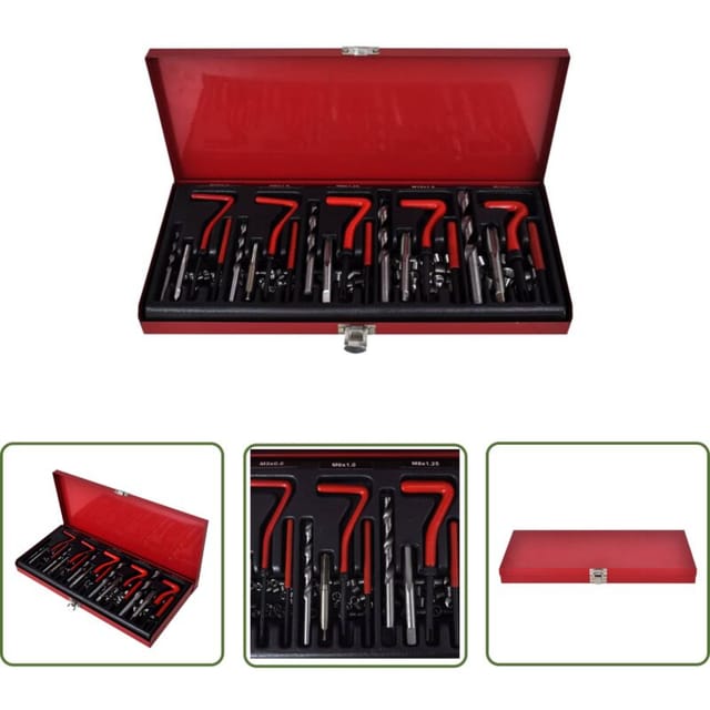 Gewinde-reparatur-kit - Gewinde-reparatur-set - Gewindeschrauben - Gewindeinlay - Schraubzubehör - Werkzeugset