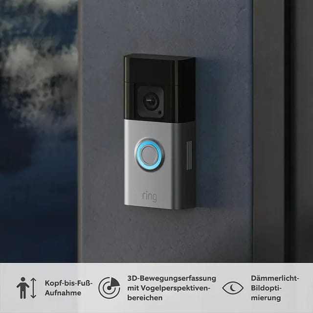 Ring - B0B2BNM4PV IP-Video-Türsprechanlage wlan Nickel (matt)