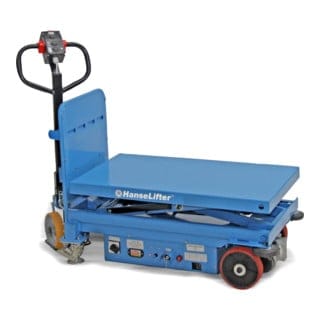 Hanselifter elektrischer Hubtischwagen E-SPA500 Hubhöhe 535mm Tragkraft 500kg