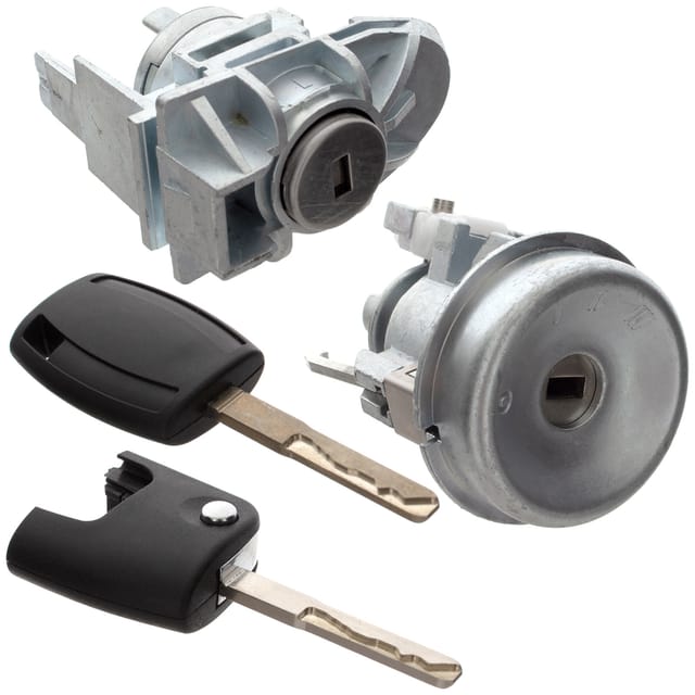 Ford Fiesta VI MK7 08-13 Zündschlosseinsatz + Türschlosseinsatz vorne links, 2-teiliger Satz