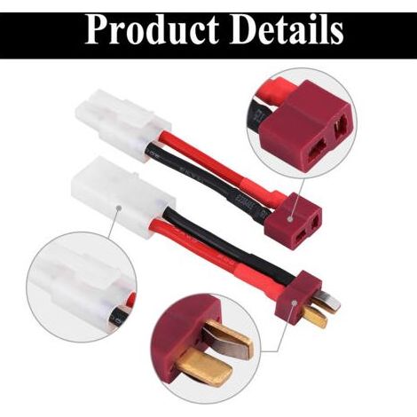 Adapter Cable, 2pcs 14 Awg T Female/male To Male/female Cable, T Plug Cable Connector For, Compatible With Adapter Cable