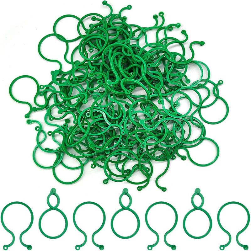 Pflanzenclips Für Kletterpflanzen – Packung Mit 200 Robusten Kunststoffclips, Ideal Zur Pflanzenstützung Und Unauffälligen Befestigung Im Garten