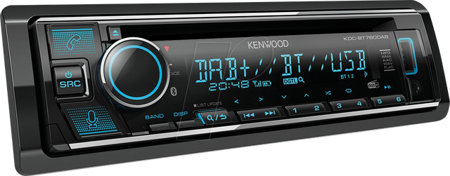 Kenwood KDC-BT760DAB Autoradio DAB+ Tuner, Bluetooth®-Freisprecheinrichtung, Anschluss für Lenkradfe