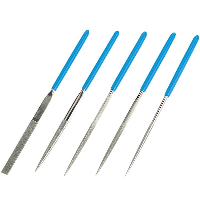 Set mit 12 Diamant-Nadelfeilen 140 mm Fervi l012