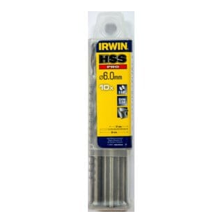 Hss Pro Bohrer 6,00 mm x 93 mm 10 Stück - Irwin