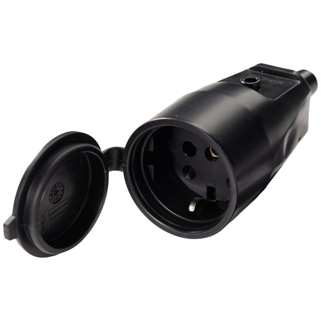 Elektrische Steckdose Kaiser 4024881100303 schwarz PVC 16 A IP44