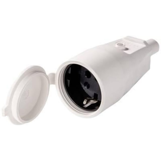 Kaiser 552/kws Schutzkontaktkupplung PVC 250 V Kalkweiß IP44