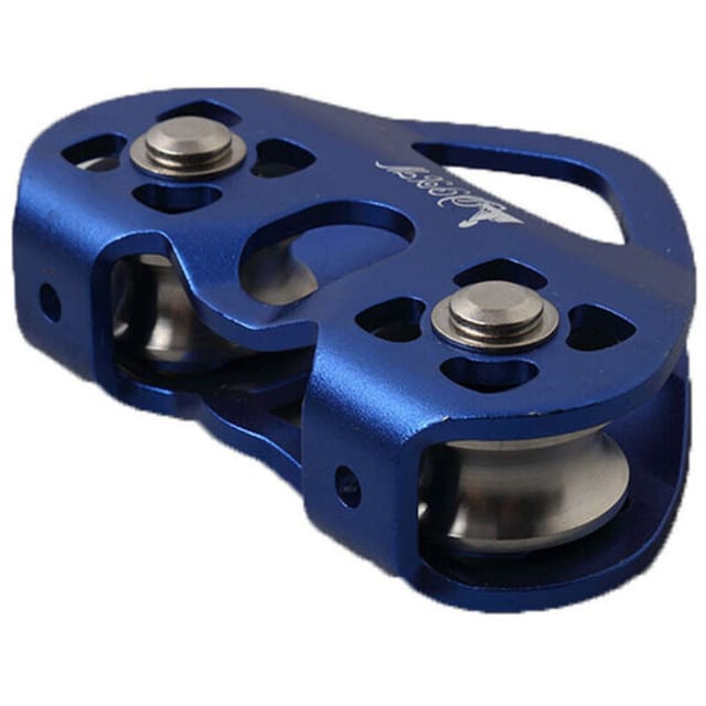 Kletterrolle 25kN Outdoor Doppel-Kletterrolle Doppelachsen-Seilrettung - Ahlsen